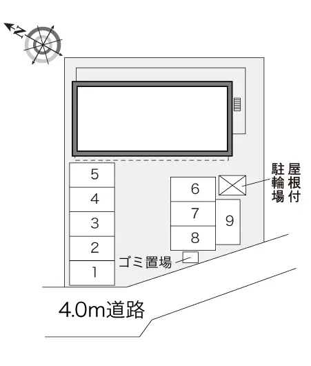 ★手数料０円★新潟市東区粟山１丁目　月極駐車場（LP）